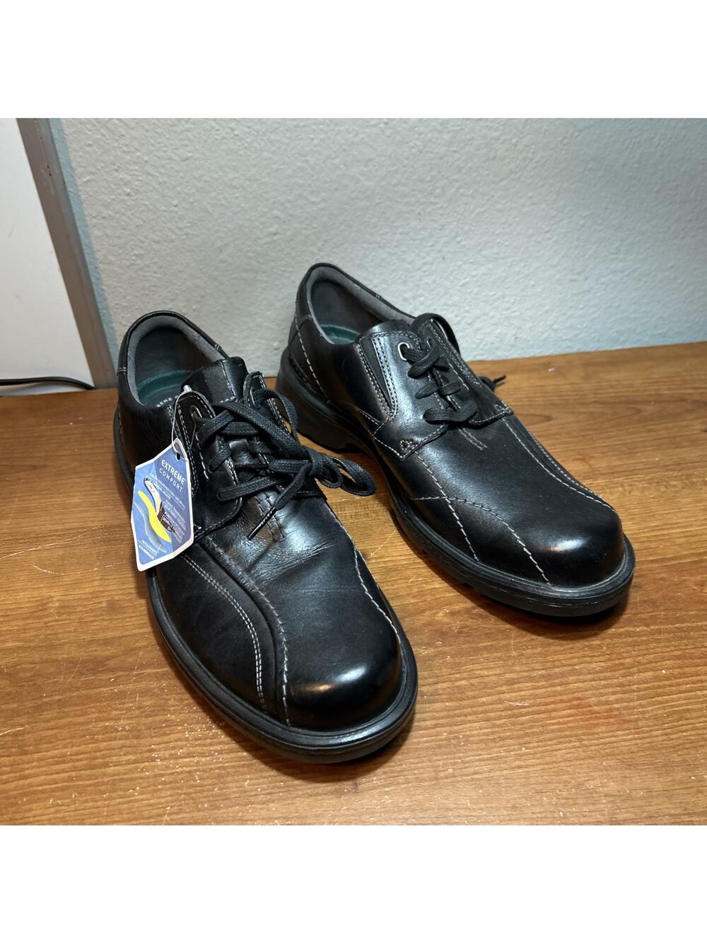 Clarks Originals Men's Gessler Lace Black Leather 26171539 Size 10.5